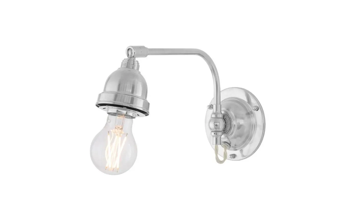 Gripenberg - Förnicklad / Fast montage / Vit sld