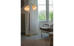 Gripsholm Golvfot 148cm Mässing/Körsbär