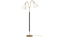 Gripsholm Golvfot 148cm Mässing/Mahogny