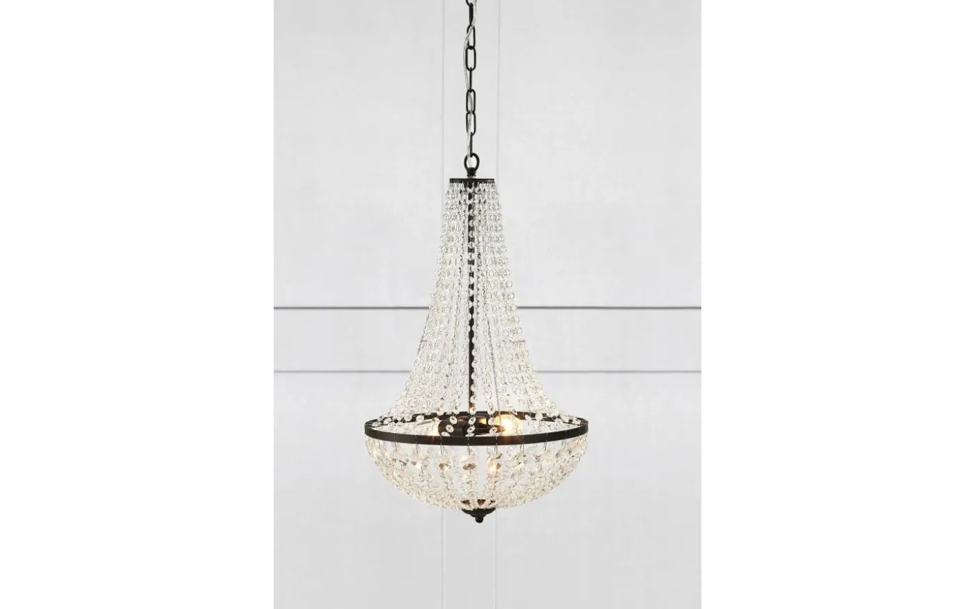 Gränsö Kristallkrona Svart 40 cm