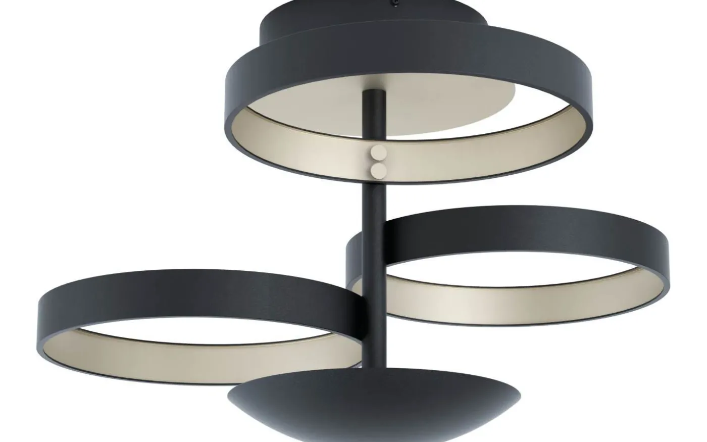 Gromola Plafond 54cm LED 3000K 33,8W Svart