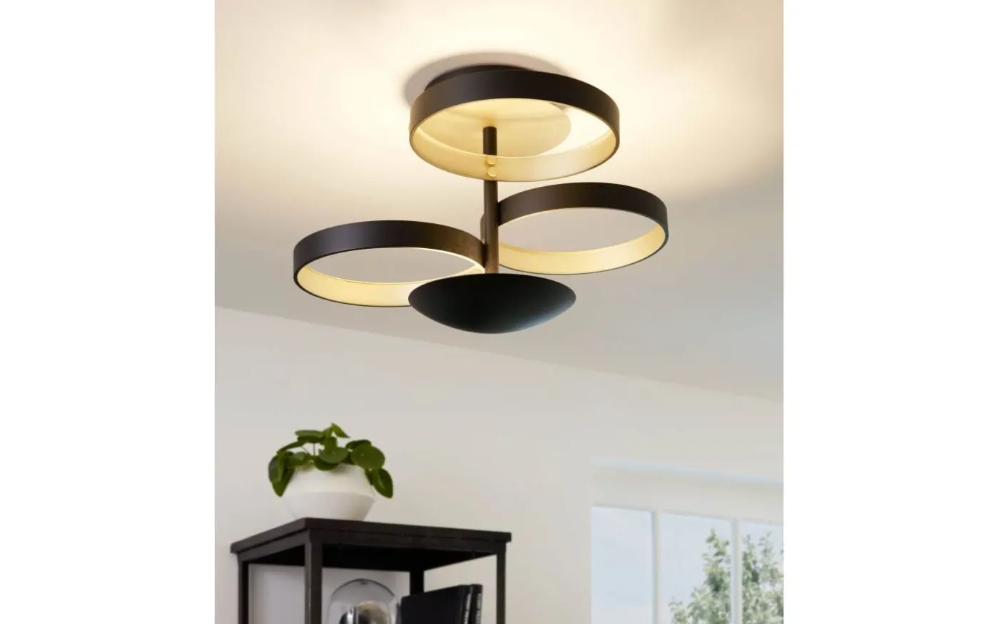 Gromola Plafond 54cm LED 3000K 33,8W Svart