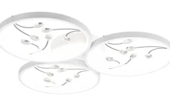 Groovy Plafond LED 3-delad matt vit/krom