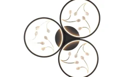 Groovy Plafond LED 3-delad matt svart/guld