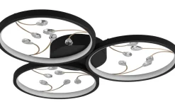 Groovy Plafond LED 3-delad matt svart/guld