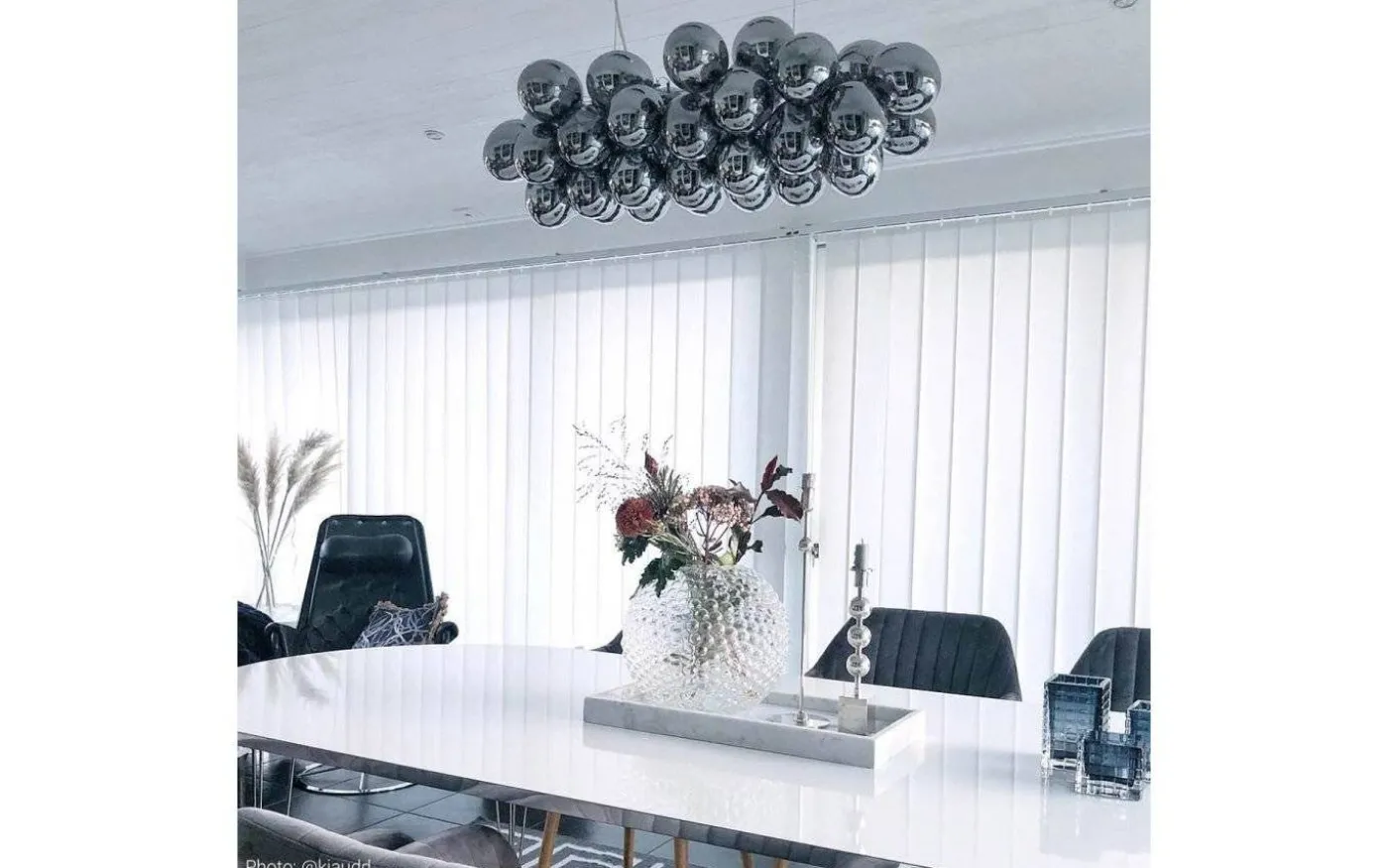 Gross Bar Taklampa 80cm Rökgrå