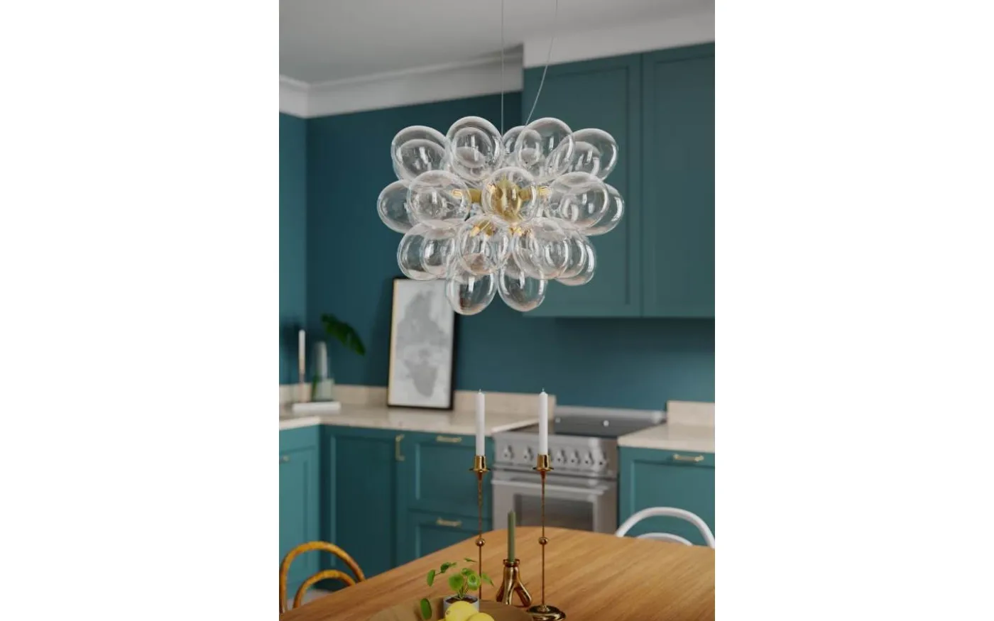 Gross Taklampa 50cm Mässing/Klar