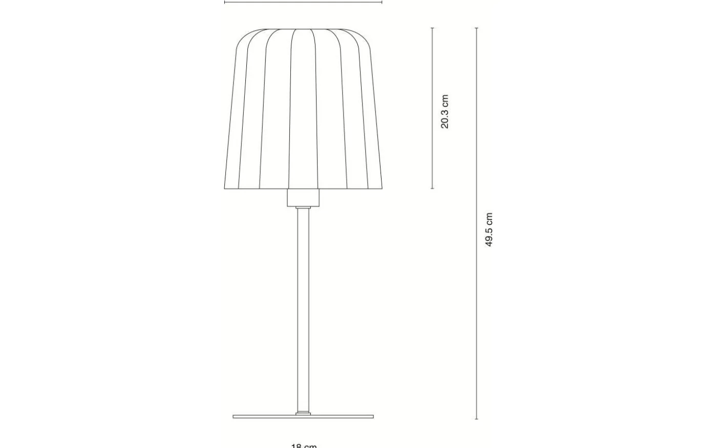 Gry Bordslampa 49,5cm Gula