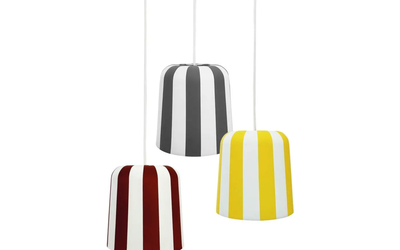 Gry Fönsterlampa 20cm Grå Ränder