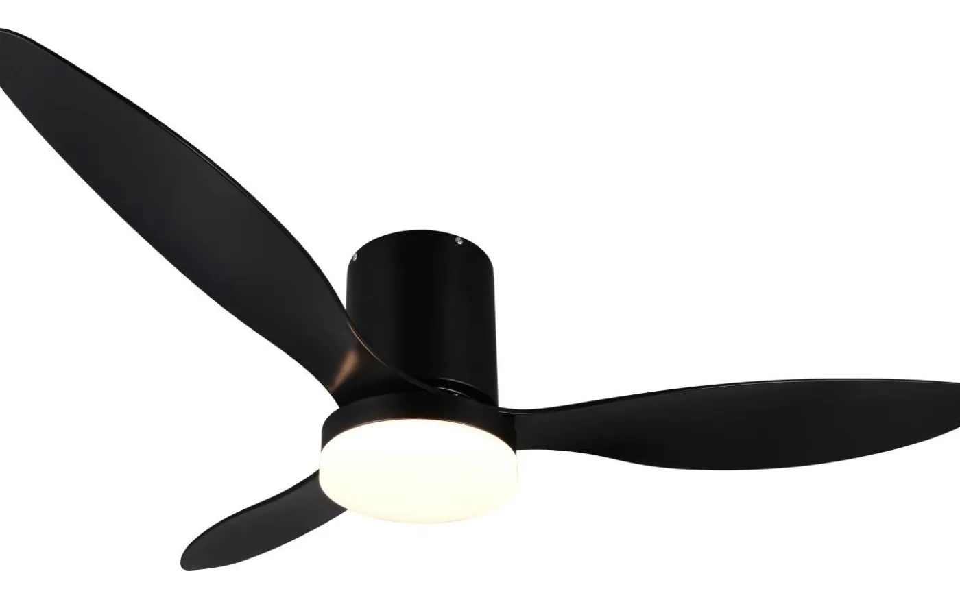 Göteborg Takfläkt 132cm LED mattsvart