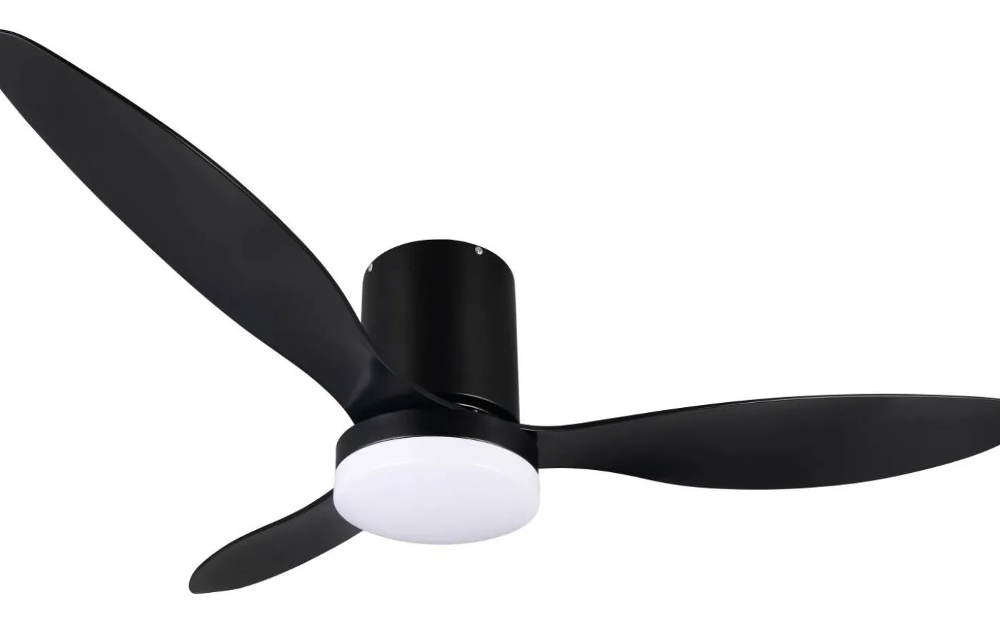 Göteborg Takfläkt 132cm LED mattsvart