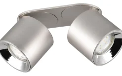 Guayana Spotlight 2-delad GU10 borstad aluminium