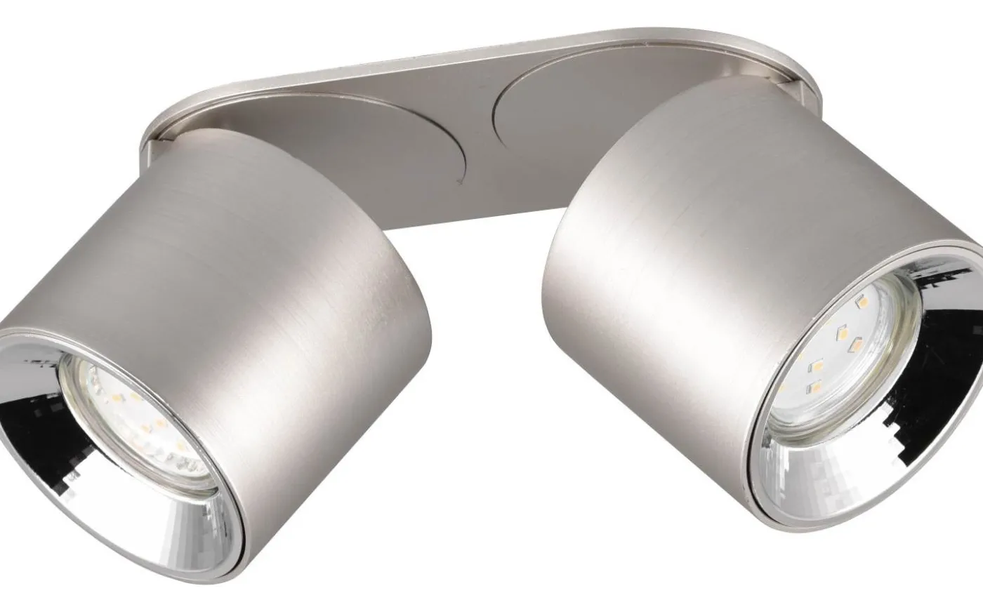 Guayana Spotlight 2-delad GU10 borstad aluminium