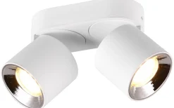 Guayana Spotlight 2-delad GU10 matt vit