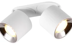 Guayana Spotlight 2-delad GU10 matt vit