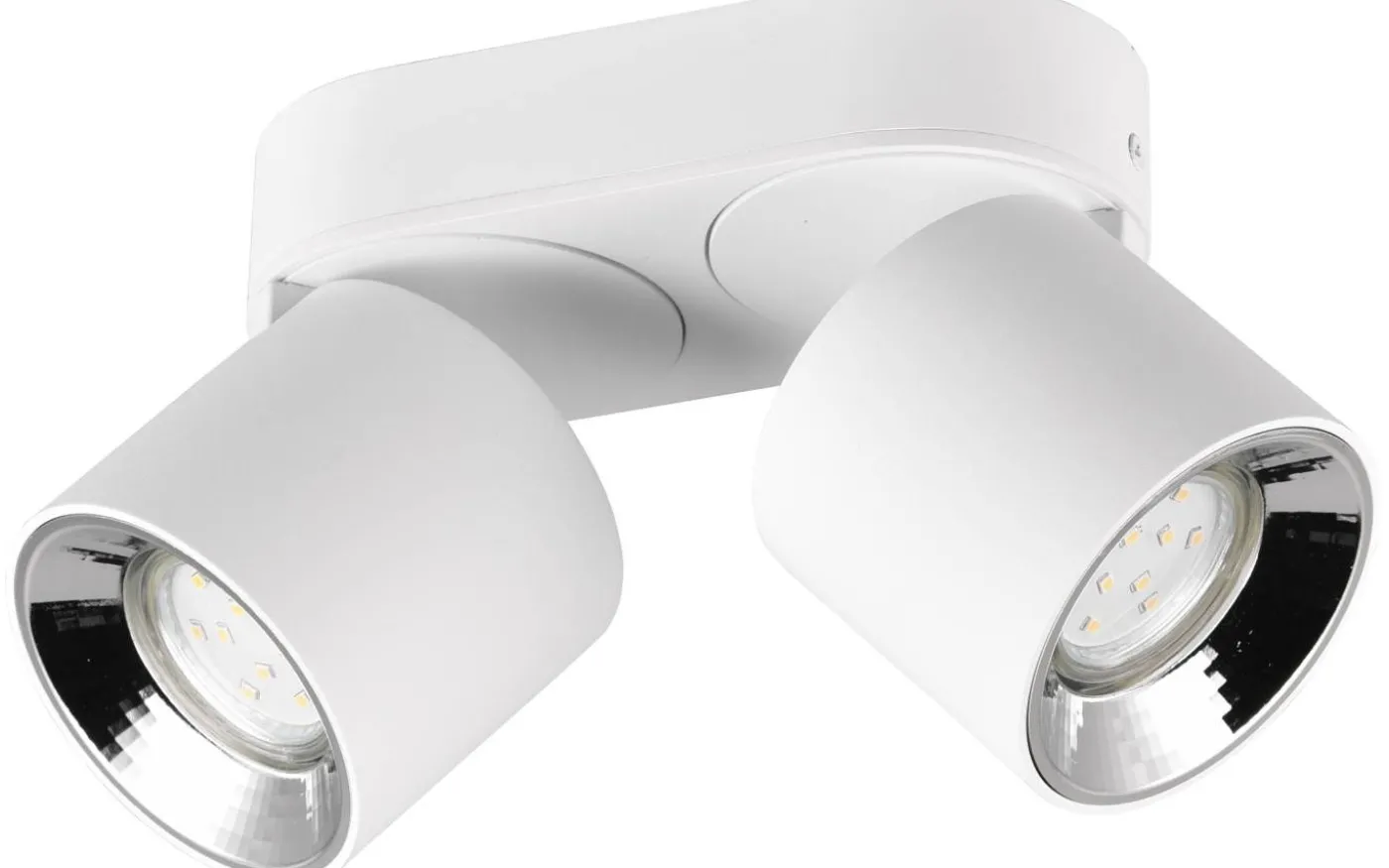 Guayana Spotlight 2-delad GU10 matt vit