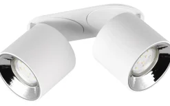 Guayana Spotlight 2-delad GU10 matt vit