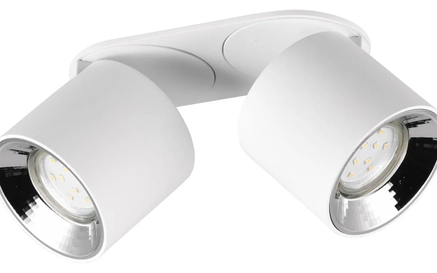 Guayana Spotlight 2-delad GU10 matt vit