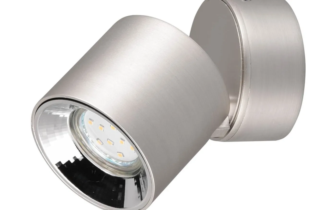 Guayana Spotlight 1-dels GU10 borstad aluminium