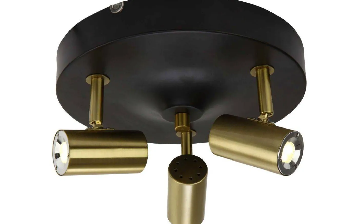 Gusto Takspotlight 25cm LED 3x5W 3000K Svart/Mässing