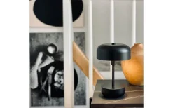 Haipot Uppladdningsbar Bordslampa 26cm LED 3000K 3W Svart IP44