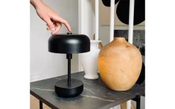 Haipot Uppladdningsbar Bordslampa 26cm LED 3000K 3W Svart IP44