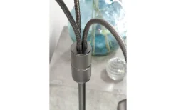 Halo Golvlampa 130cm Gun-Black/Marmor