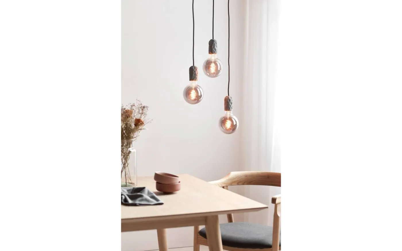 Hang Fönsterlampa Grå