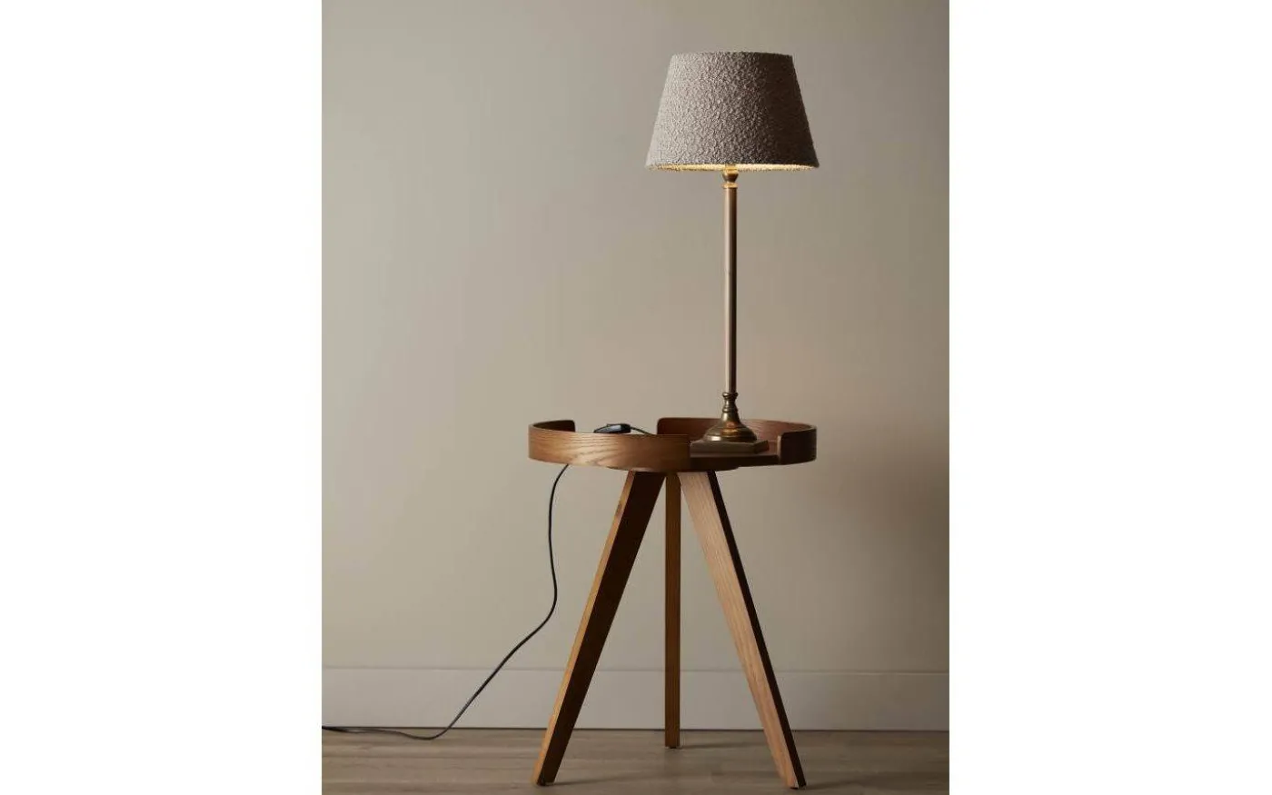 Hanna Lampskärm Ø26cm Bouclé Beige