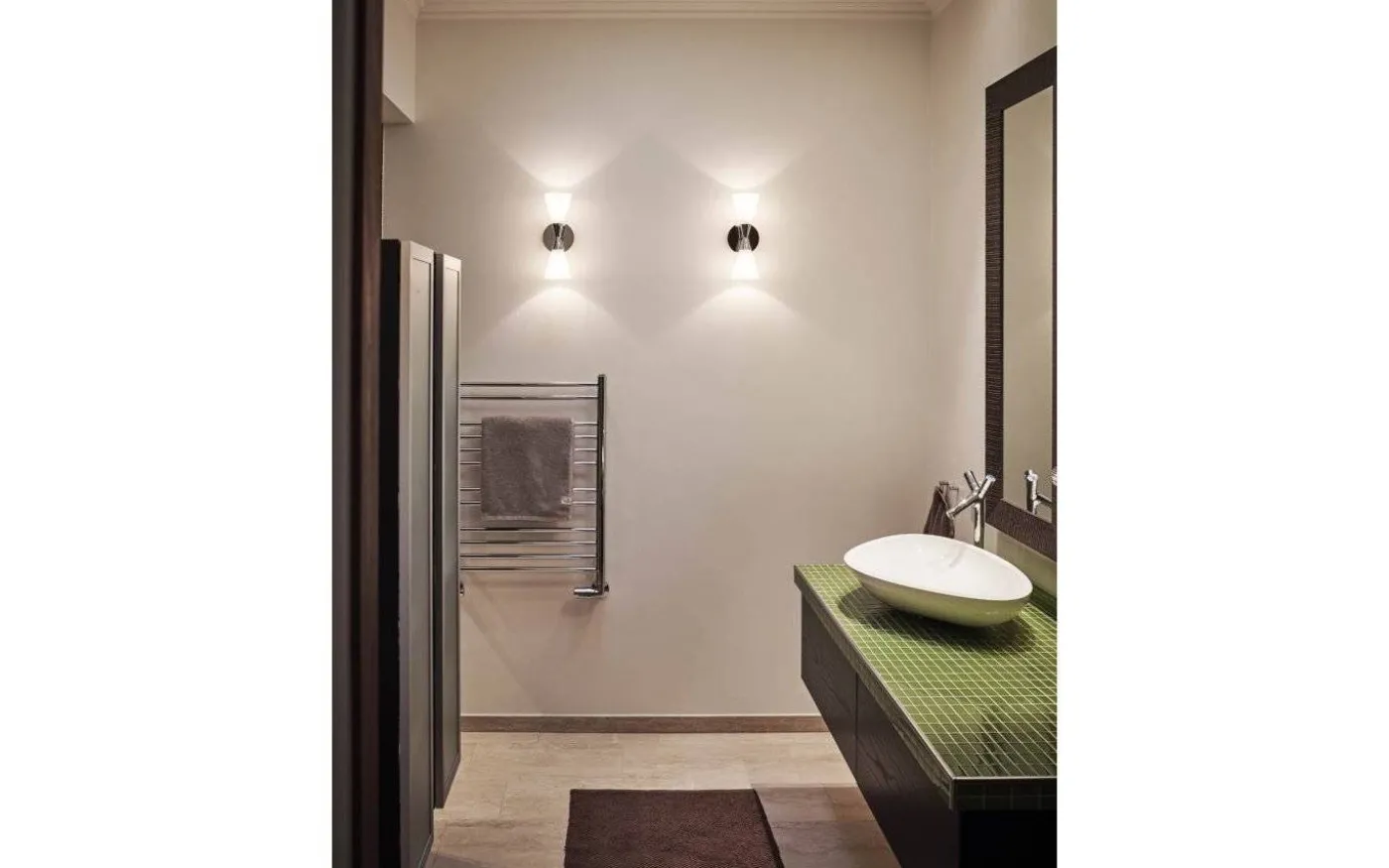 Harlekin Duo Vägglampa Krom