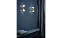 Harlekin Duo Vägglampa Mässing