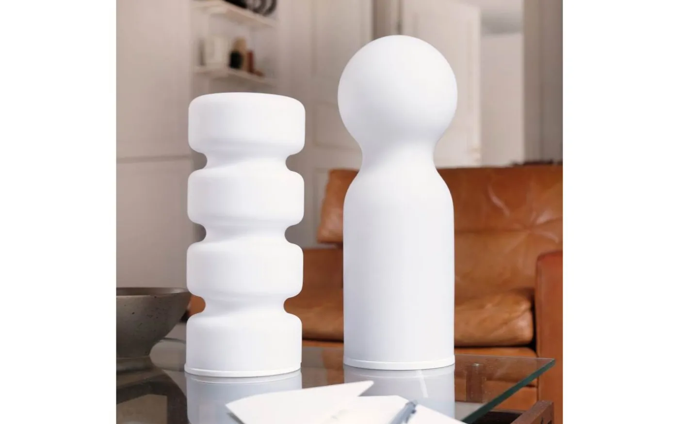 Harper Bordslampa 35cm Opalvit