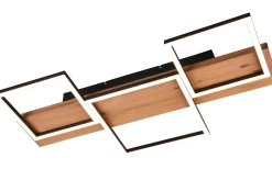 Harper Plafond LED 65cm mattsvart/trä