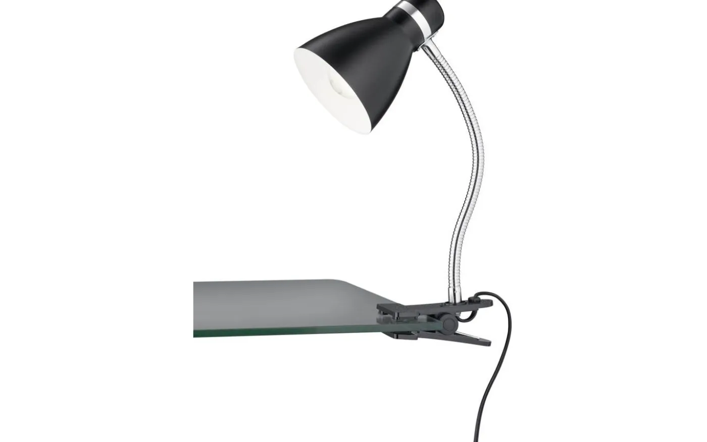 Harvey Klämlampa E27 mattsvart