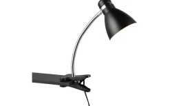 Harvey Klämlampa E27 mattsvart