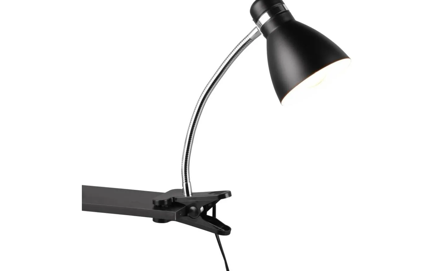 Harvey Klämlampa E27 mattsvart