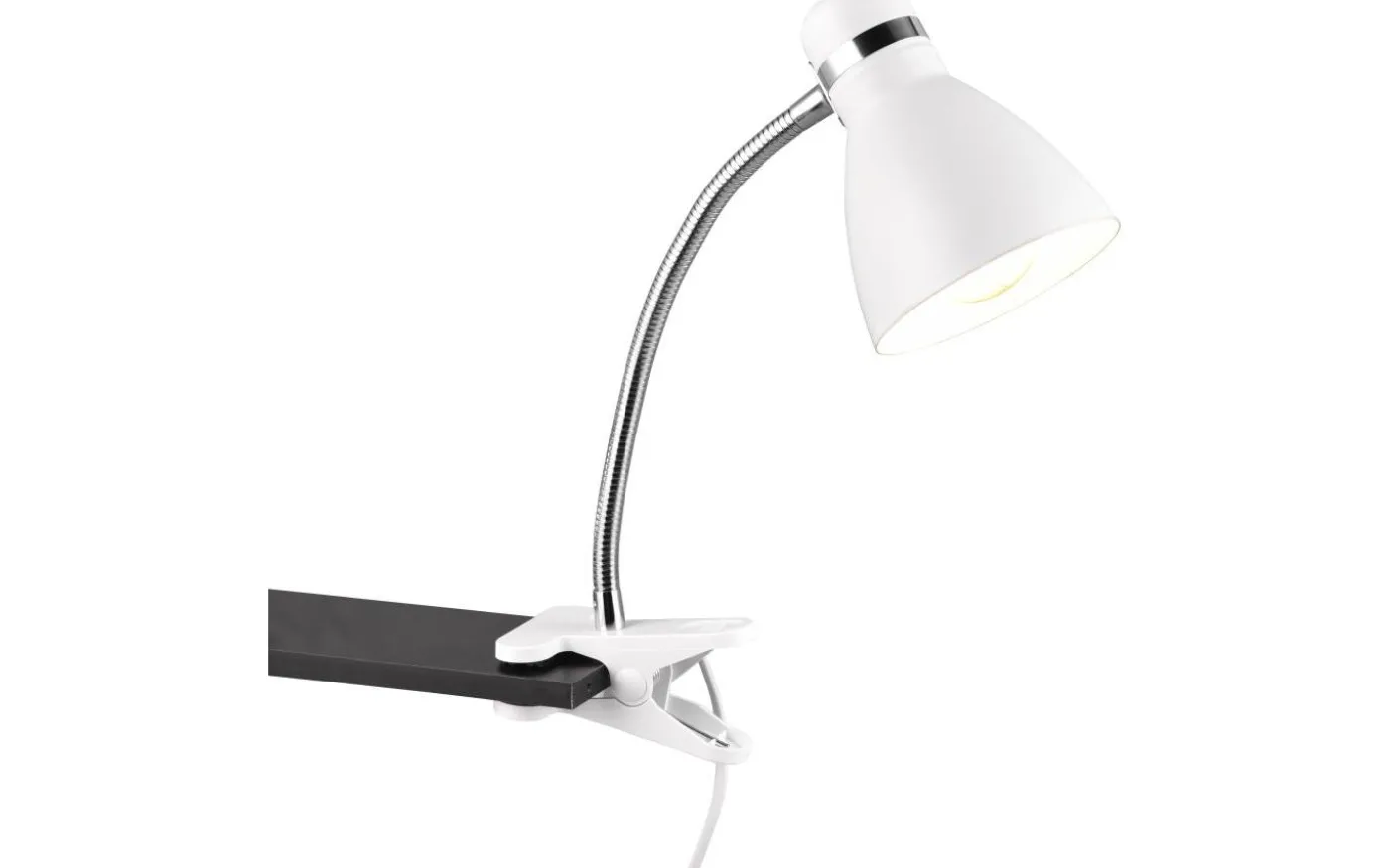 Harvey Klämlampa E27 mattvit