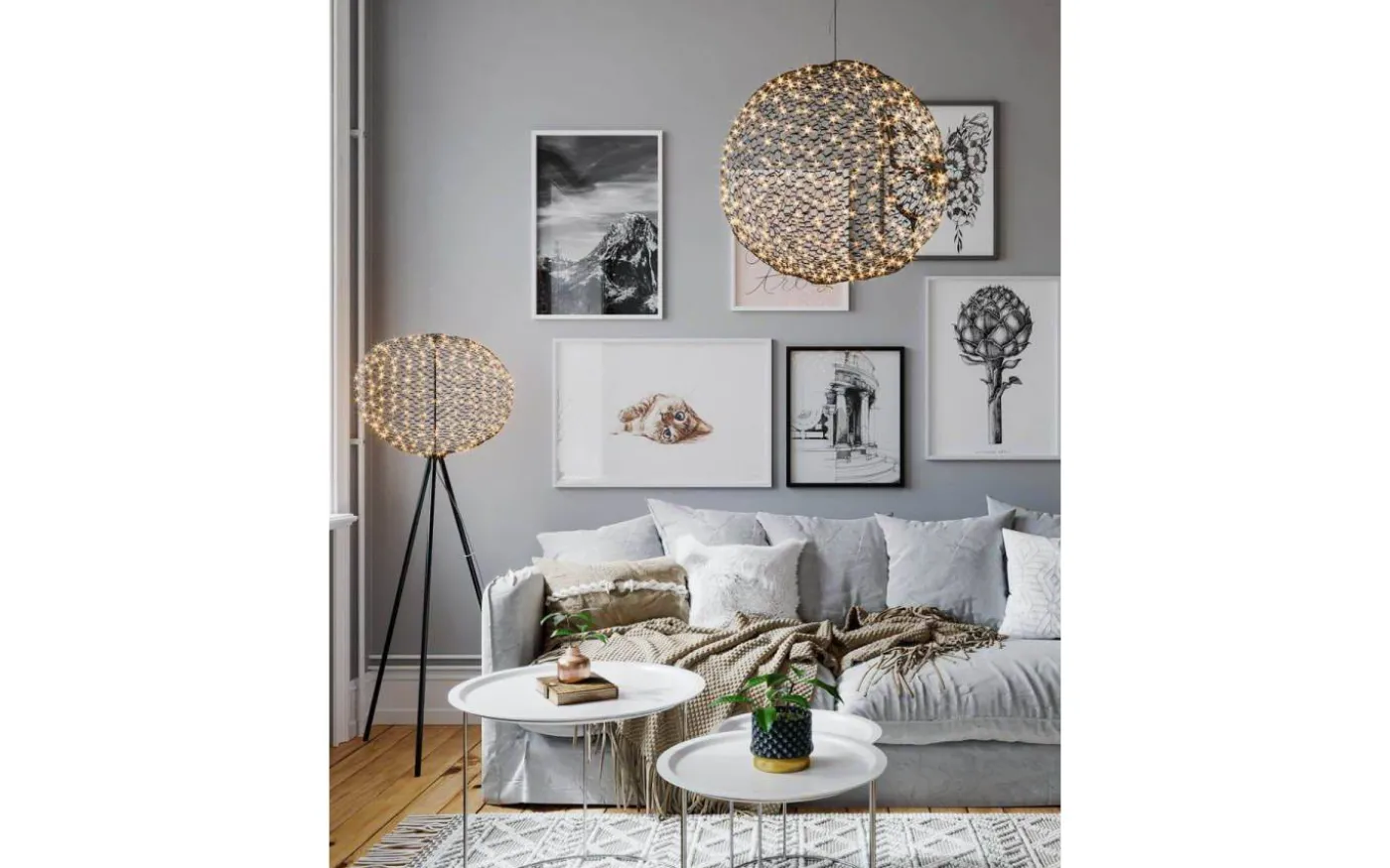 Hayden Golvlampa LED 160cm Matt Svart