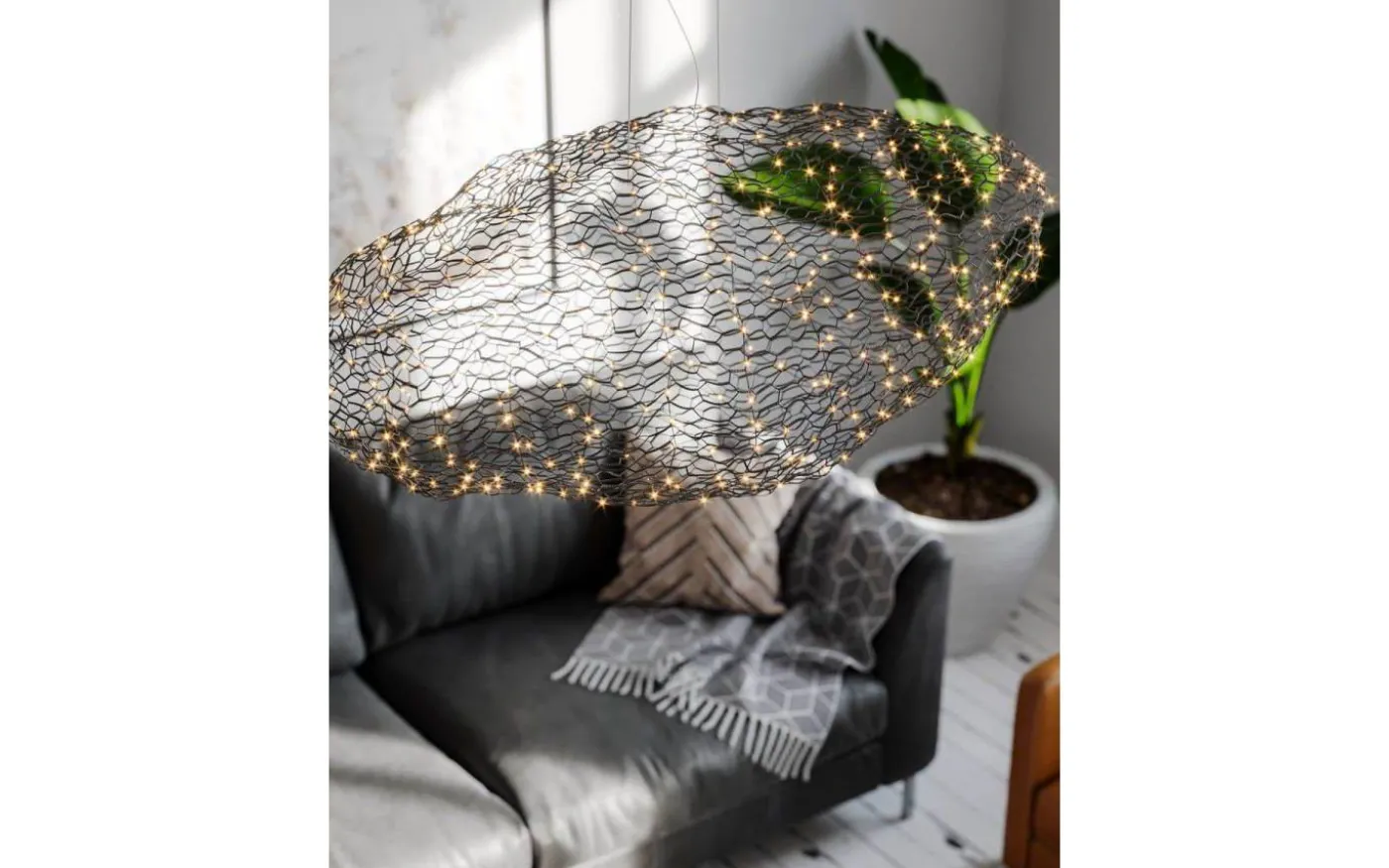 Hayden Taklampa LED 115cm Matt Svart