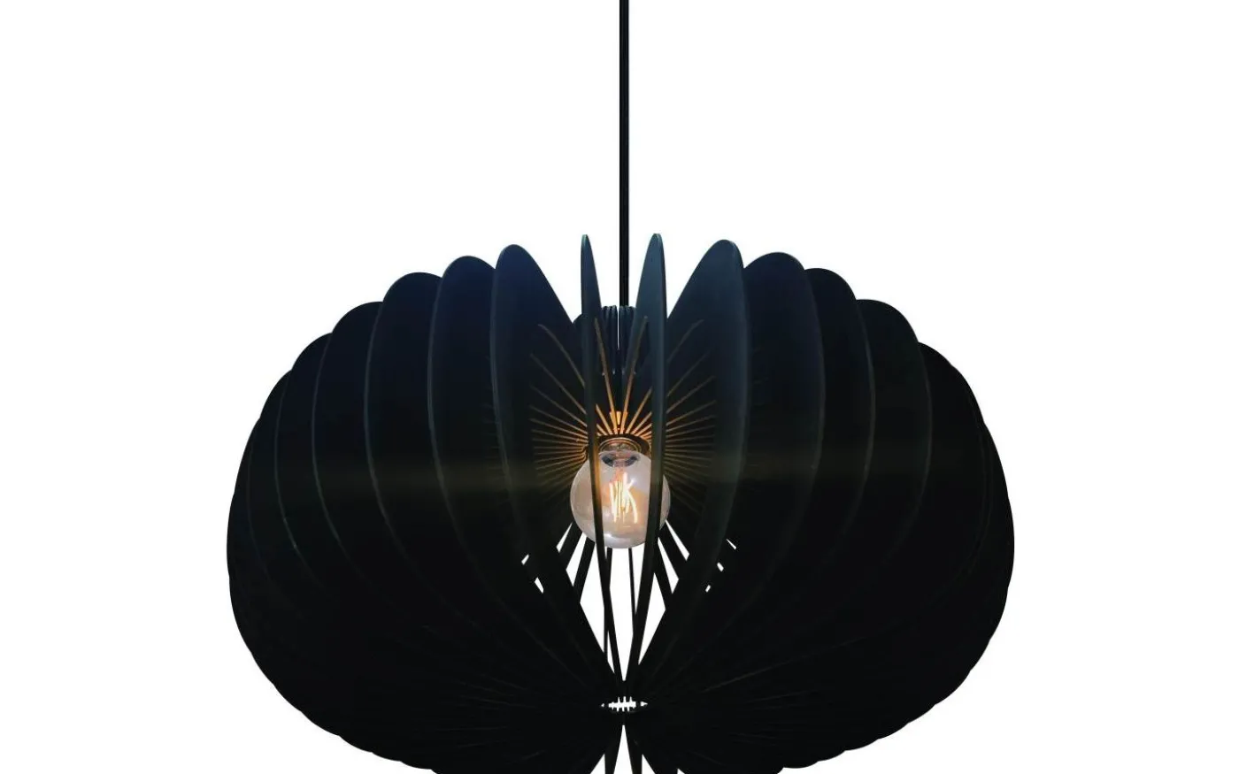 Hazo Taklampa 65cm Svart