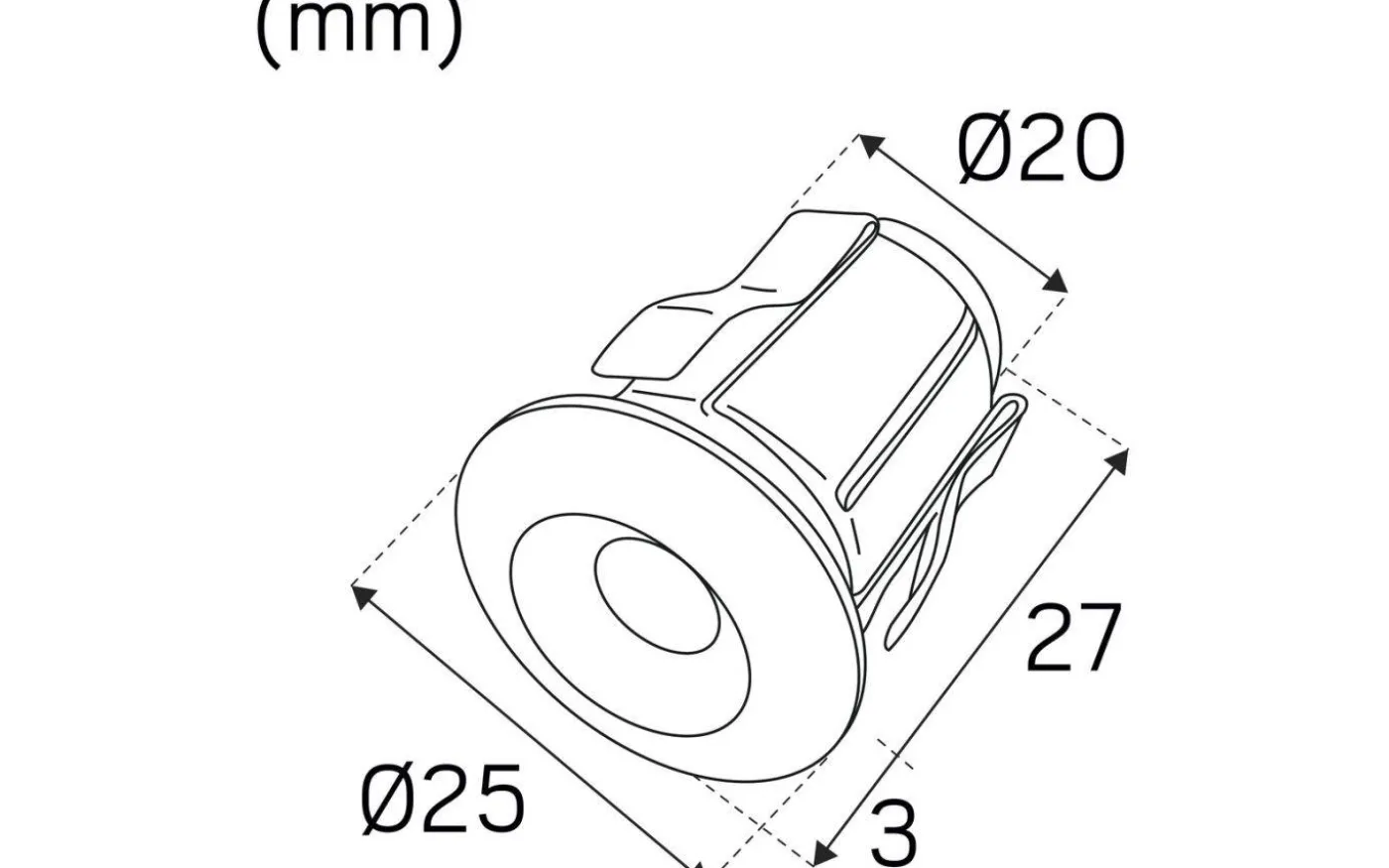Heatspot G2 Bastu 150mA 2700K 0,4W Borstad Stål IP44