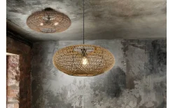 Hedda Plafond 2xE27 matt svart/sisal