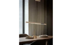 Helios Takpendel LED 82,5-130cm kaffebrun