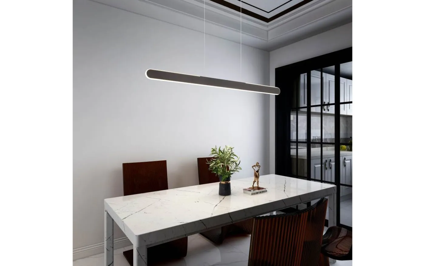 Helios Takpendel LED 100cm mattsvart