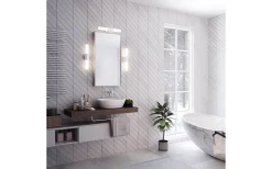 Helva Basic Dubbel Vägglampa IP44 Vit