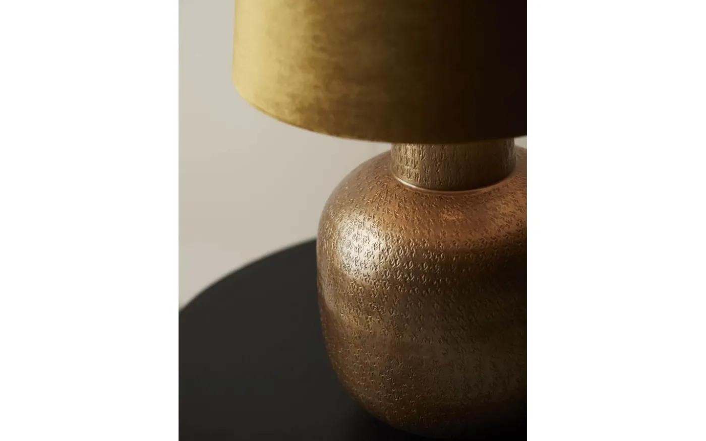 Henry Lampfot 34cm Antikmässing