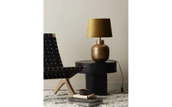 Henry Lampfot 34cm Antikmässing