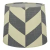 Herringbone Lampskärm Ø20cm Grå/Vit