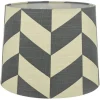 Herringbone Lampskärm Ø25cm Grå/Vit