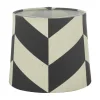 Herringbone Lampskärm Ø16cm Svart/Vit